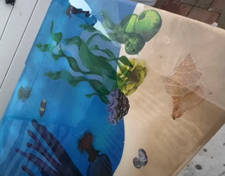 How to Make a Marine-Themed Outdoor Epoxy Bar Top