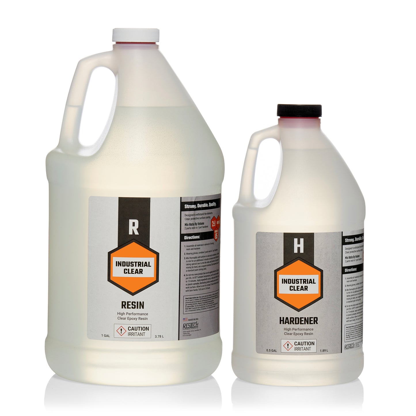 1.5 Gallon Epoxy Resin: Hard Epoxy Resin & Hardener: Free US