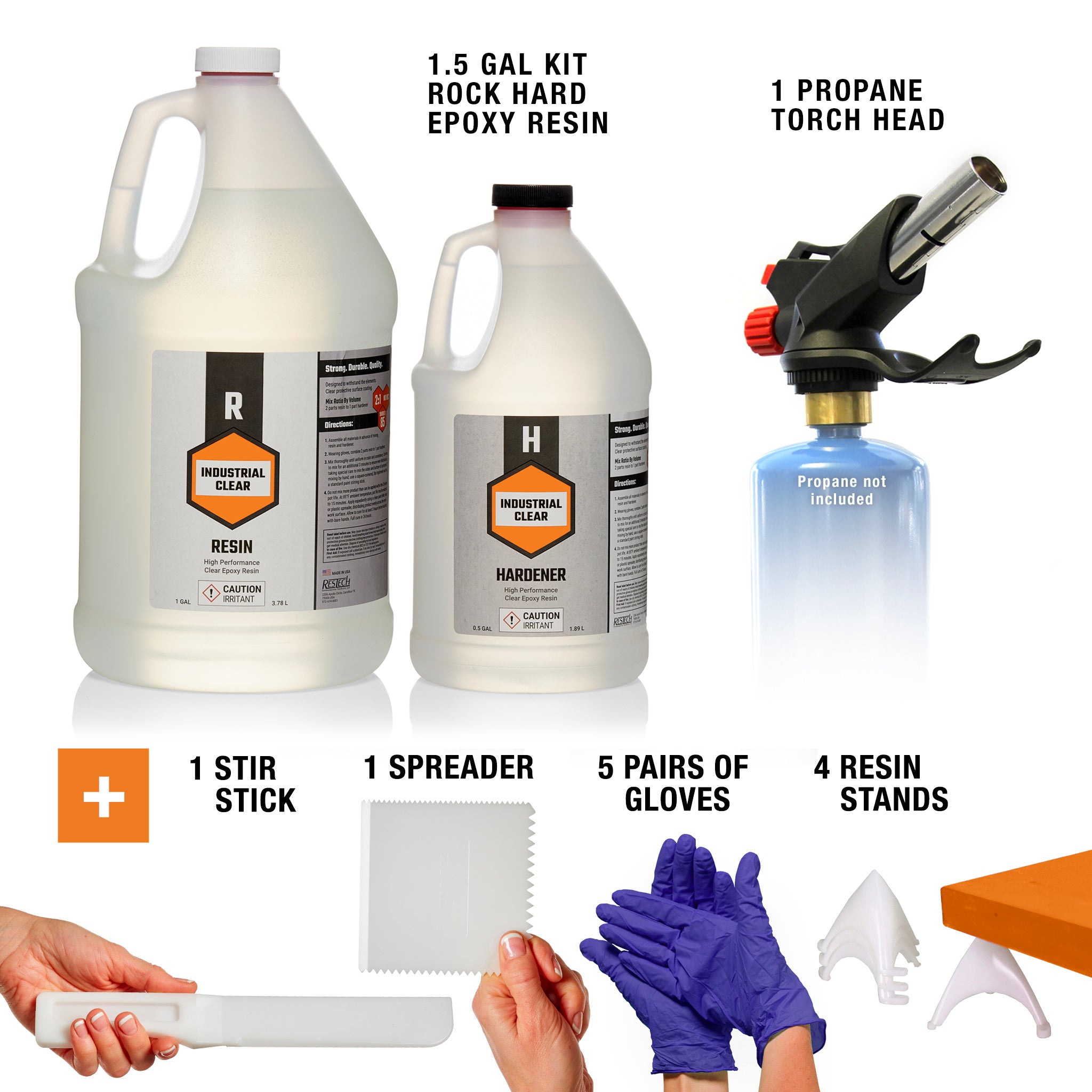 1 Gallon, Table Top & Art Clear Coating Epoxy Resin Kit