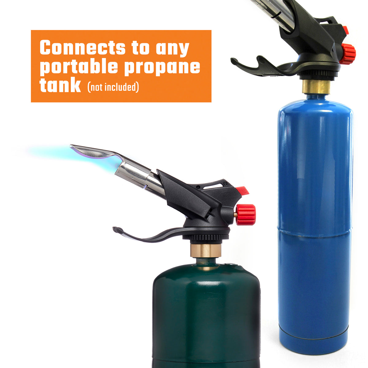 Propane Torch Head with Flame Spreader: Professional Epoxy Bubble ...