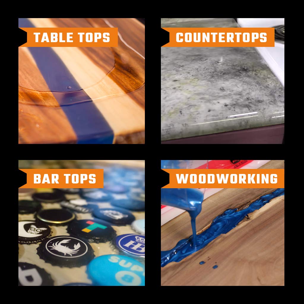 Epoxy Resin For Table Tops, Countertops, Bar Tops & Woodworking